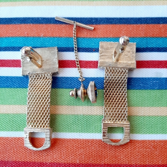 VTG CUFF LINK AND TIE TACK SET - Picture 4 of 6